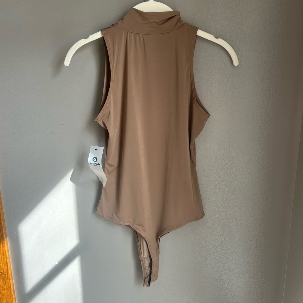 Bronze Mock Neck Bodysuit - Mono B - Picture 9 of 9